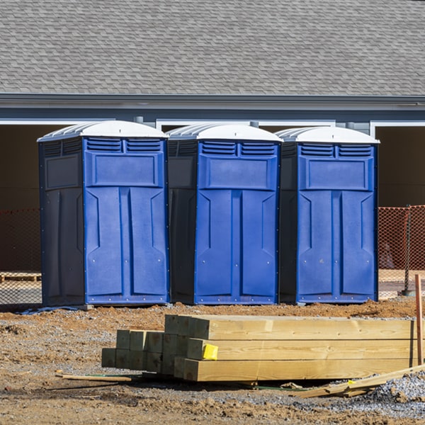 how can i report damages or issues with the porta potties during my rental period in Fleming NY